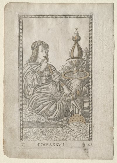 Poezja (z Tarocchi, seria C: Liberal Arts, #27) autorstwa Master of the E Series Tarocchi