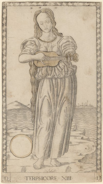 Terpsikor (Terpsikor) autorstwa Master of the E Series Tarocchi