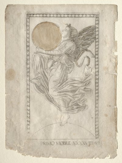 Anioł dziewiątej sfery (z Tarocchi, seria A: Firmaments of the Universe, #49) autorstwa Master of the E Series Tarocchi