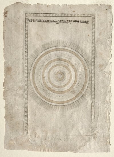 Sfera Empiriańska z Tarocchi, seria A..., przed 1467. autorstwa Master of the E Series Tarocchi