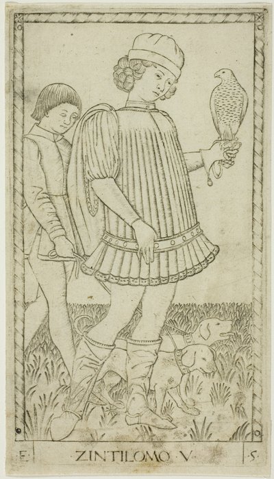 The Gentleman, płyta piąta z The Ranks and Conditions of Men autorstwa Master of the E Series Tarocchi