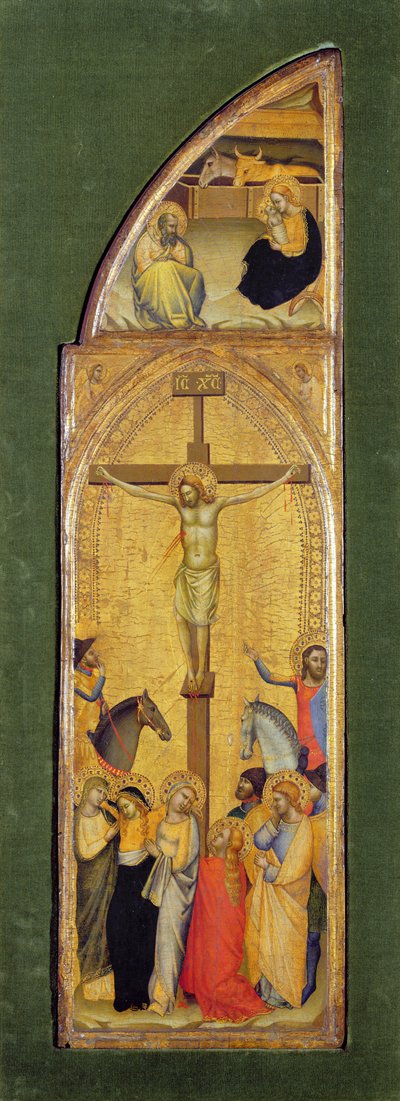 Ukrzyżowanie (olej na panelu) autorstwa Master of the Fabriano Altarpiece (attr. to)