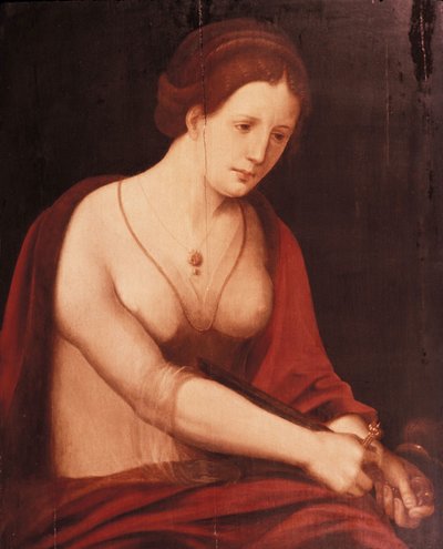 Śmierć Lukrecji autorstwa Master of the Female Half Lengths