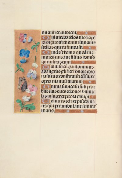 Godzinki królowej Izabeli Katolickiej, królowej Hiszpanii:  Fol. 100v autorstwa Master of the First Prayerbook of Maximillian