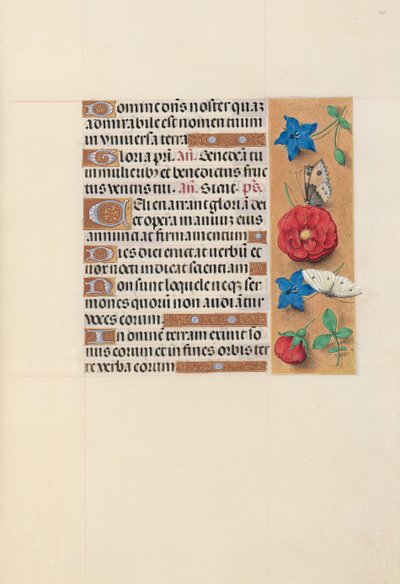 Godziny królowej Izabeli Katolickiej, królowej Hiszpanii: Fol. 101r, ok. 1500. autorstwa Master of the First Prayerbook of Maximillian