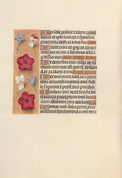 Godziny królowej Izabeli Katolickiej, królowej Hiszpanii: Fol. 101v, ok. 1500. autorstwa Master of the First Prayerbook of Maximillian