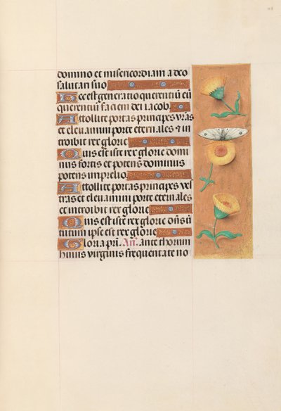 Godziny królowej Izabeli Katolickiej, królowej Hiszpanii: Fol. 103r, ok. 1500. autorstwa Master of the First Prayerbook of Maximillian