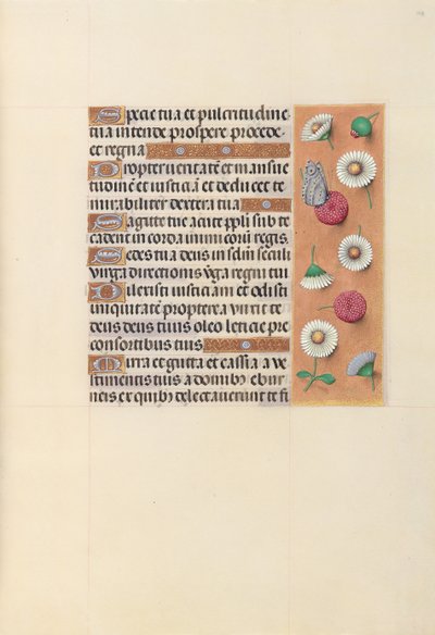 Godziny królowej Izabeli Katolickiej, królowej Hiszpanii: Fol. 104r, ok. 1500. autorstwa Master of the First Prayerbook of Maximillian