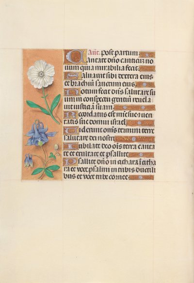 Godziny królowej Izabeli Katolickiej, królowej Hiszpanii: Fol. 109v, ok. 1500. autorstwa Master of the First Prayerbook of Maximillian