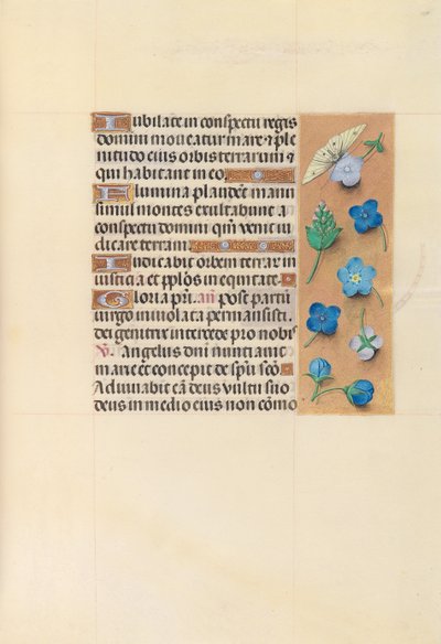 Godziny królowej Izabeli Katolickiej, królowej Hiszpanii: Fol. 110r, ok. 1500. autorstwa Master of the First Prayerbook of Maximillian