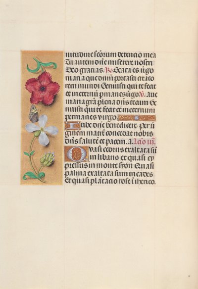 Godziny królowej Izabeli Katolickiej, królowej Hiszpanii: Fol. 111v, ok. 1500. autorstwa Master of the First Prayerbook of Maximillian