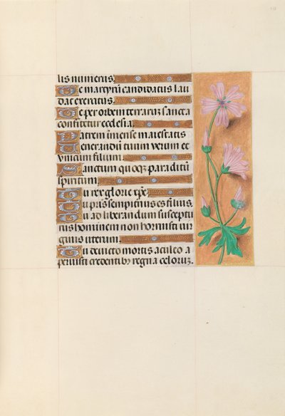 Godziny królowej Izabeli Katolickiej, królowej Hiszpanii: Fol. 113r, ok. 1500. autorstwa Master of the First Prayerbook of Maximillian