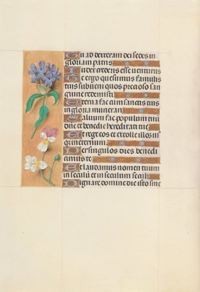 Godziny królowej Izabeli Katolickiej, królowej Hiszpanii: Fol. 113v, ok. 1500. autorstwa Master of the First Prayerbook of Maximillian
