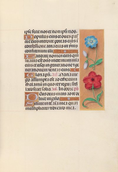 Godziny królowej Izabeli Katolickiej, królowej Hiszpanii: Fol. 117r, ok. 1500. autorstwa Master of the First Prayerbook of Maximillian