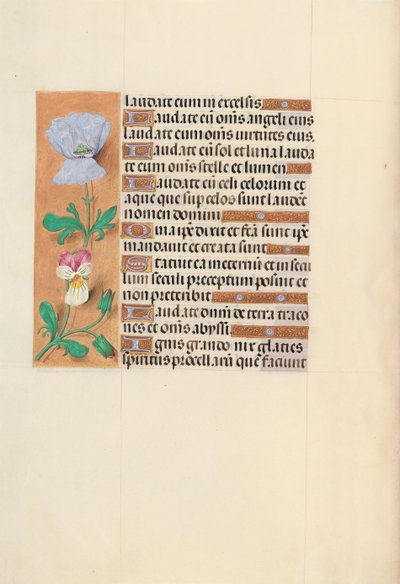 Godziny królowej Izabeli Katolickiej, królowej Hiszpanii: Fol. 120v, ok. 1500. autorstwa Master of the First Prayerbook of Maximillian