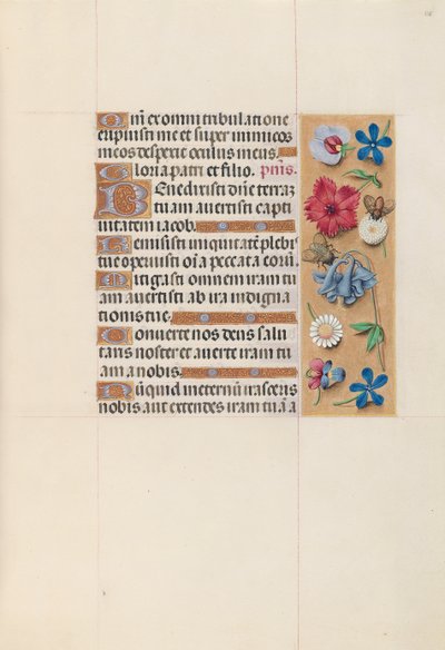 Godziny królowej Izabeli Katolickiej, królowej Hiszpanii: Fol. 128r, ok. 1500. autorstwa Master of the First Prayerbook of Maximillian