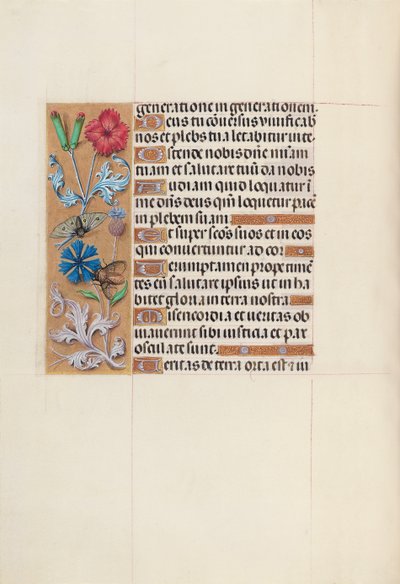 Godziny królowej Izabeli Katolickiej, królowej Hiszpanii: Fol. 128v, ok. 1500. autorstwa Master of the First Prayerbook of Maximillian
