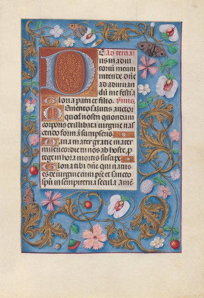 Godziny królowej Izabeli Katolickiej, królowej Hiszpanii: Fol. 132r, ok. 1500. autorstwa Master of the First Prayerbook of Maximillian