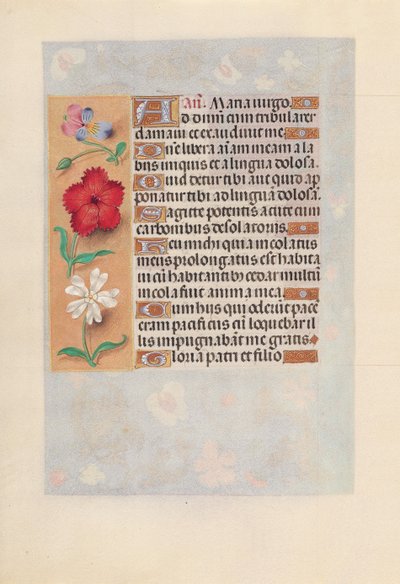 Godziny królowej Izabeli Katolickiej, królowej Hiszpanii: Fol. 132v, ok. 1500. autorstwa Master of the First Prayerbook of Maximillian