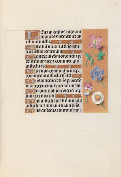 Godziny królowej Izabeli Katolickiej, królowej Hiszpanii: Fol. 133r, ok. 1500. autorstwa Master of the First Prayerbook of Maximillian