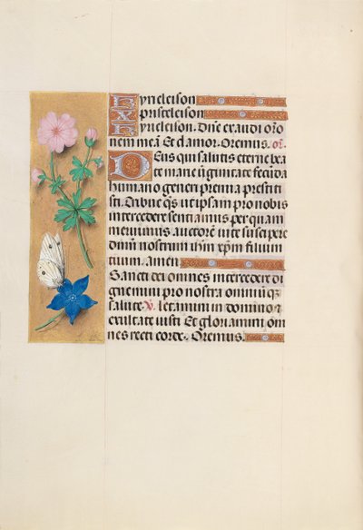 Godziny królowej Izabeli Katolickiej, królowej Hiszpanii: Fol. 134v, ok. 1500. autorstwa Master of the First Prayerbook of Maximillian