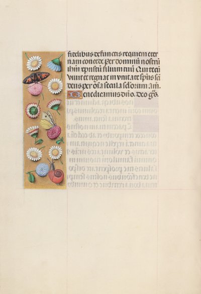 Godziny królowej Izabeli Katolickiej, królowej Hiszpanii: Fol. 135v, ok. 1500. autorstwa Master of the First Prayerbook of Maximillian
