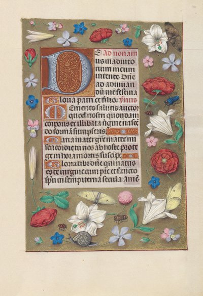 Godziny królowej Izabeli Katolickiej, królowej Hiszpanii: Fol. 142r, ok. 1500. autorstwa Master of the First Prayerbook of Maximillian