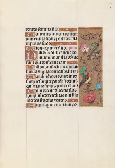 Godziny królowej Izabeli Katolickiej, królowej Hiszpanii: Fol. 143r, ok. 1500. autorstwa Master of the First Prayerbook of Maximillian