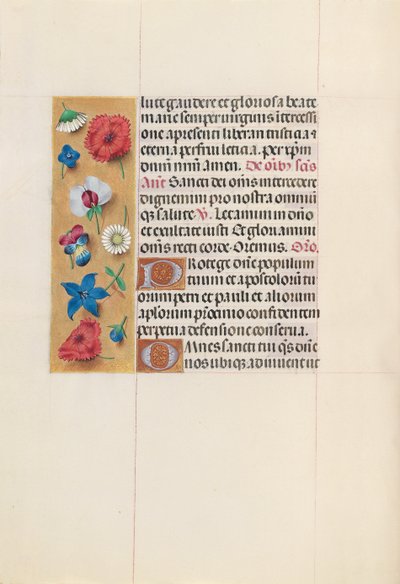 Godziny królowej Izabeli Katolickiej, królowej Hiszpanii: Fol. 152v, ok. 1500. autorstwa Master of the First Prayerbook of Maximillian