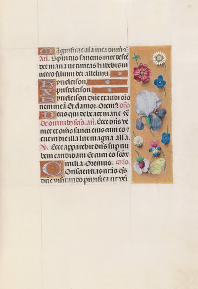 Godziny królowej Izabeli Katolickiej, królowej Hiszpanii: Fol. 161r, ok. 1500. autorstwa Master of the First Prayerbook of Maximillian