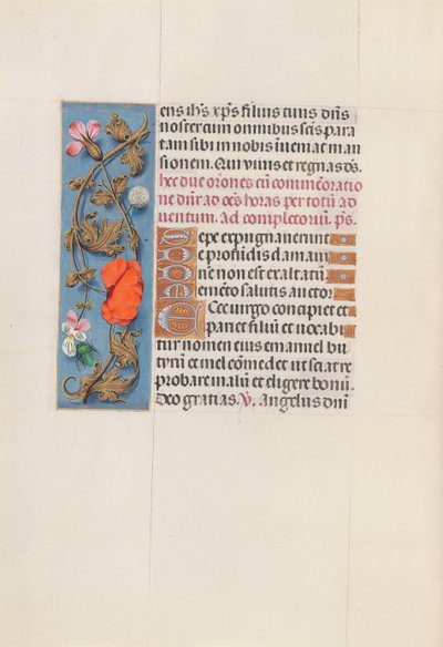 Godziny królowej Izabeli Katolickiej, królowej Hiszpanii: Fol. 161v, ok. 1500. autorstwa Master of the First Prayerbook of Maximillian