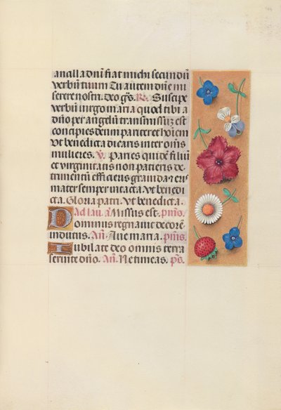 Godziny królowej Izabeli Katolickiej, królowej Hiszpanii: Fol. 164r, ok. 1500. autorstwa Master of the First Prayerbook of Maximillian