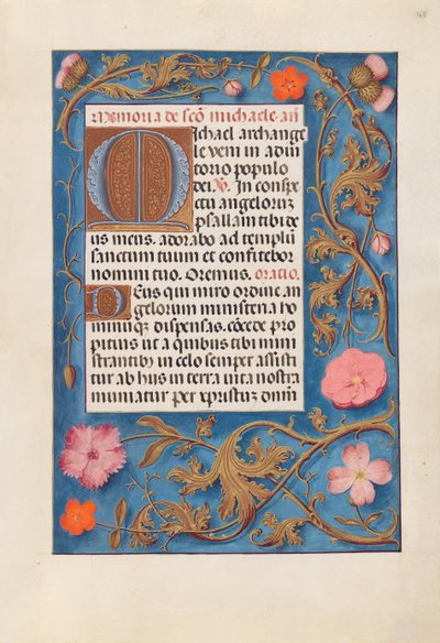 Godziny królowej Izabeli Katolickiej, królowej Hiszpanii: Fol. 168r, ok. 1500. autorstwa Master of the First Prayerbook of Maximillian