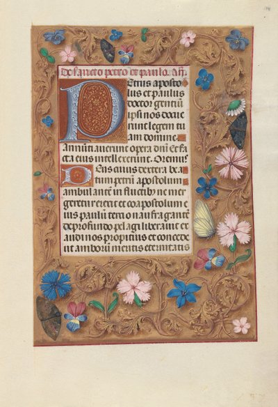 Godziny królowej Izabeli Katolickiej, królowej Hiszpanii: Fol. 174r, ok. 1500. autorstwa Master of the First Prayerbook of Maximillian