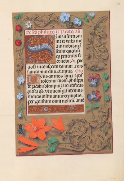Godziny królowej Izabeli Katolickiej, królowej Hiszpanii: Fol. 176r, ok. 1500. autorstwa Master of the First Prayerbook of Maximillian
