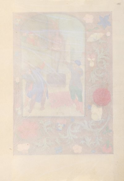 Godziny królowej Izabeli Katolickiej, królowej Hiszpanii: Fol. 177r, ok. 1500. autorstwa Master of the First Prayerbook of Maximillian