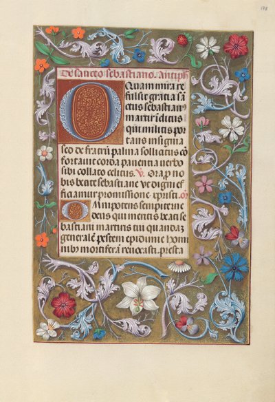 Godziny królowej Izabeli Katolickiej, królowej Hiszpanii: Fol. 178r, ok. 1500. autorstwa Master of the First Prayerbook of Maximillian
