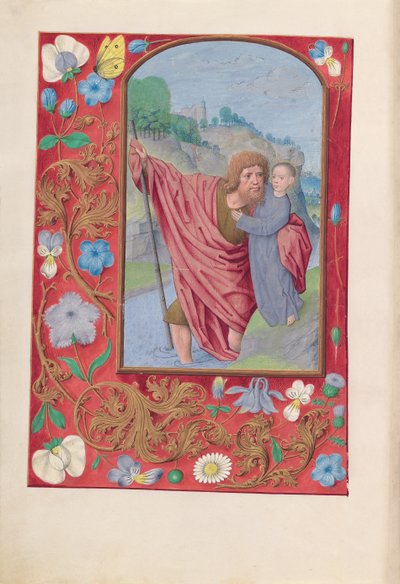 Godziny królowej Izabeli Katolickiej, królowej Hiszpanii: Fol. 179v, św. 1500. autorstwa Master of the First Prayerbook of Maximillian