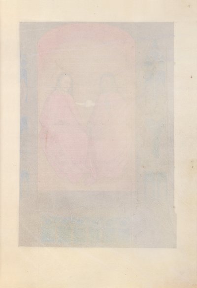 Godziny królowej Izabeli Katolickiej, królowej Hiszpanii: Fol. 17r, ok. 1500. autorstwa Master of the First Prayerbook of Maximillian