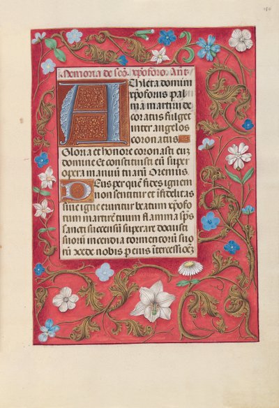 Godziny królowej Izabeli Katolickiej, królowej Hiszpanii: Fol. 180r, ok. 1500. autorstwa Master of the First Prayerbook of Maximillian