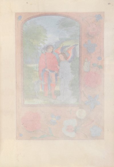 Godziny królowej Izabeli Katolickiej, królowej Hiszpanii: Fol. 181r, ok. 1500. autorstwa Master of the First Prayerbook of Maximillian