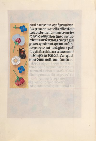 Godziny królowej Izabeli Katolickiej, królowej Hiszpanii: Fol. 182v, ok. 1500. autorstwa Master of the First Prayerbook of Maximillian