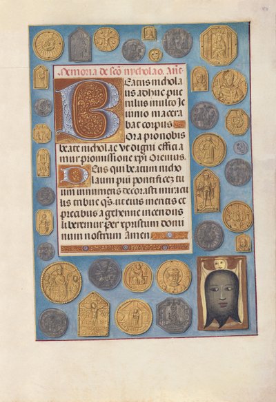 Godziny królowej Izabeli Katolickiej, królowej Hiszpanii: Fol. 184r, ok. 1500. autorstwa Master of the First Prayerbook of Maximillian
