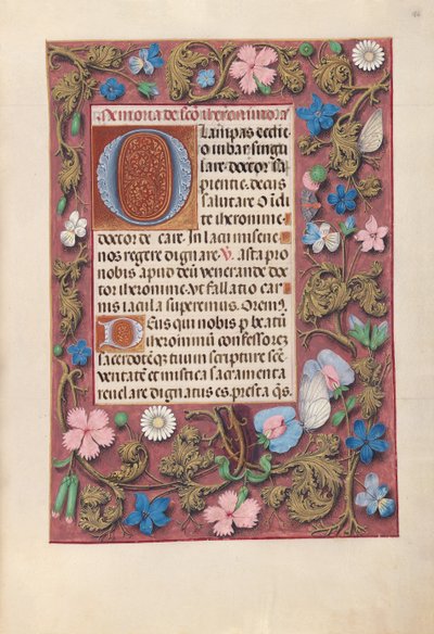 Godziny królowej Izabeli Katolickiej, królowej Hiszpanii: Fol. 186r, ok. 1500. autorstwa Master of the First Prayerbook of Maximillian