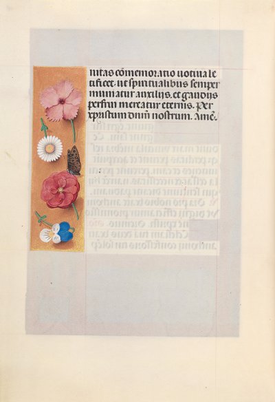 Godziny królowej Izabeli Katolickiej, królowej Hiszpanii: Fol. 188v, ok. 1500. autorstwa Master of the First Prayerbook of Maximillian