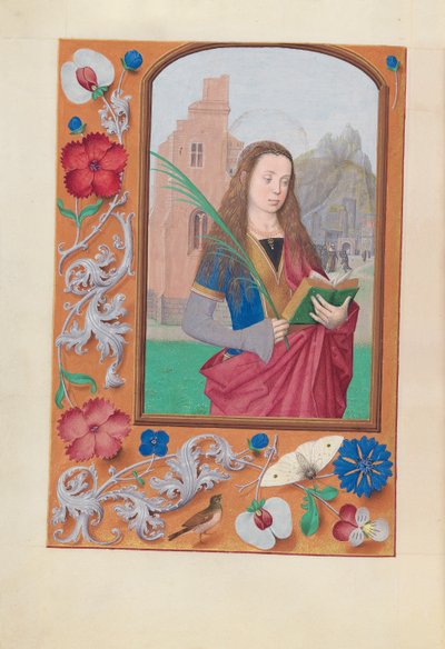Godziny królowej Izabeli Katolickiej, królowej Hiszpanii: Fol. 191v, św. 1500. autorstwa Master of the First Prayerbook of Maximillian