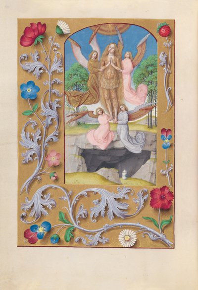 Godziny królowej Izabeli Katolickiej, królowej Hiszpanii: Fol. 193v, Św. Maria Magdalena, ok. 193v 1500. autorstwa Master of the First Prayerbook of Maximillian