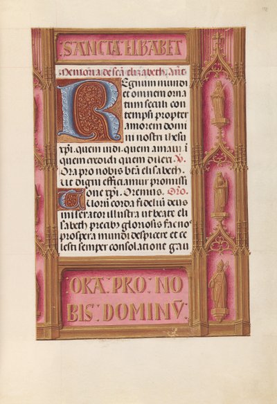 Godziny królowej Izabeli Katolickiej, królowej Hiszpanii: Fol. 198r, ok. 1500. autorstwa Master of the First Prayerbook of Maximillian