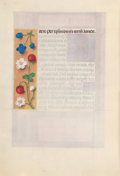 Godziny królowej Izabeli Katolickiej, królowej Hiszpanii: Fol. 198v, ok. 1500. autorstwa Master of the First Prayerbook of Maximillian