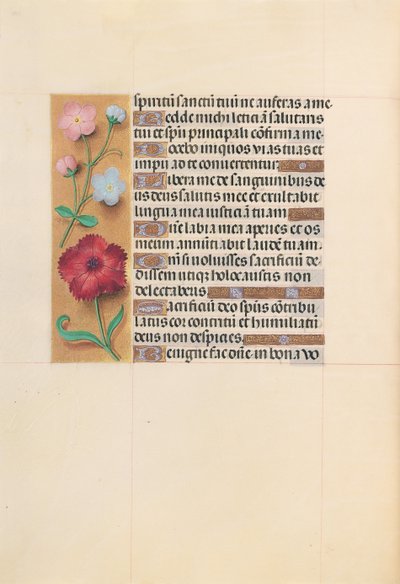 Godziny królowej Izabeli Katolickiej, królowej Hiszpanii: Fol. 205v, ok. 1500. autorstwa Master of the First Prayerbook of Maximillian